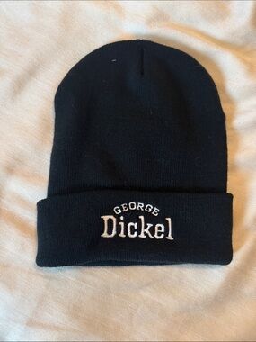 Black Knit Beanie - George Dickel Logo